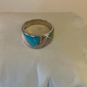 NF Sterling Thailand 925 Inlay Stone Ring
